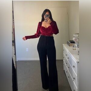 ZARA BLACK HIGHWAIST PANTS WORN TWICE